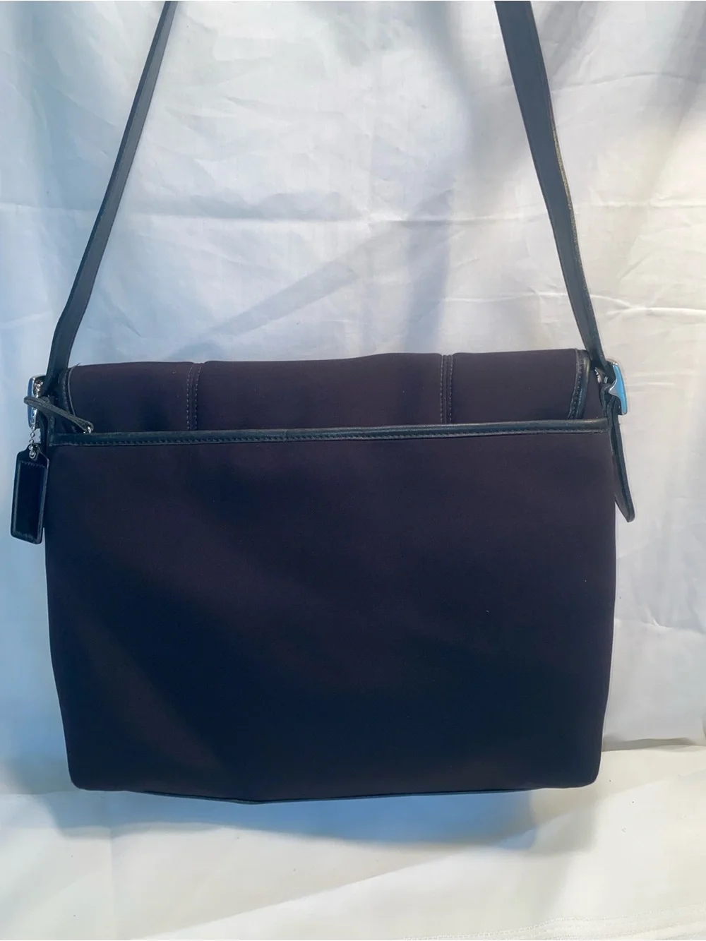 Vintage Coach Aero 1999 Black Nylon Laptop Messenger Bag